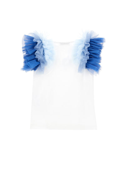 Jersey T-shirt with galettes and LOVE