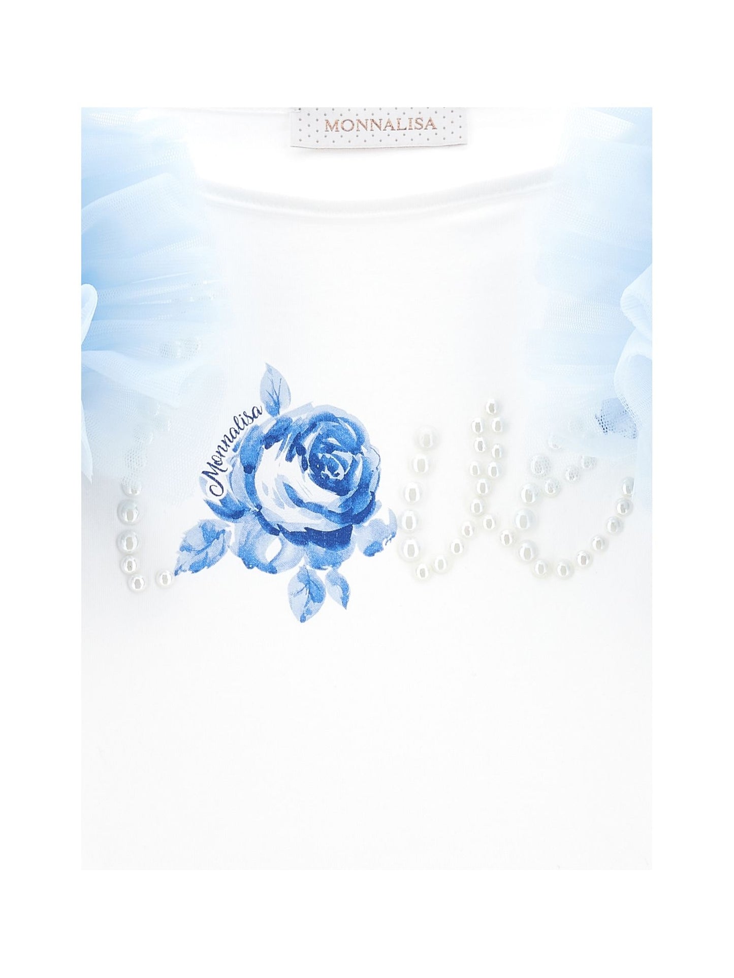 Jersey T-shirt with galettes and LOVE