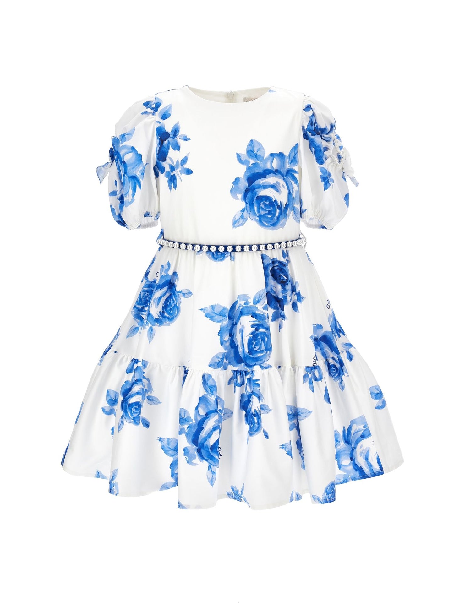 Rose print cotton dress