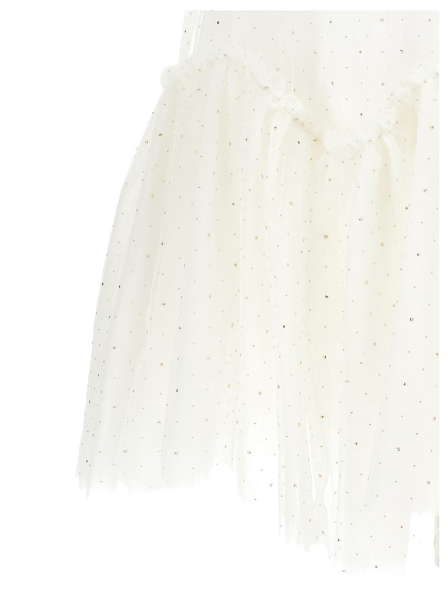 Tulle dress with spire ruffles