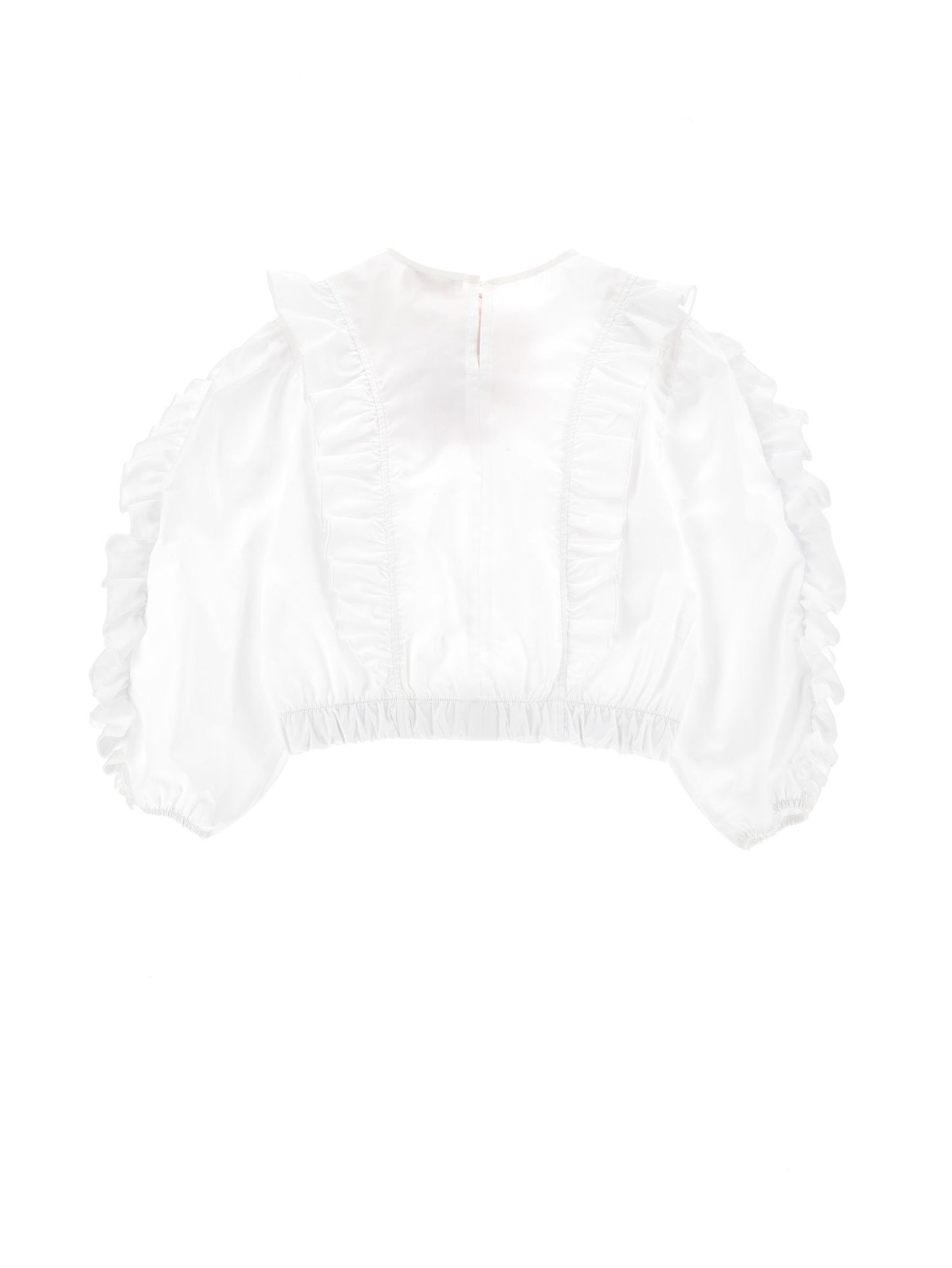 Top popeline con maxirosa