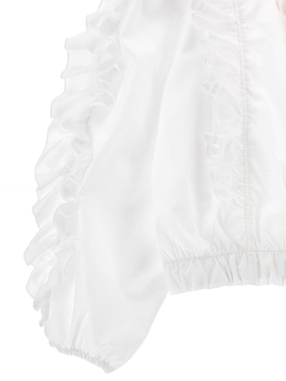 Top popeline con maxirosa