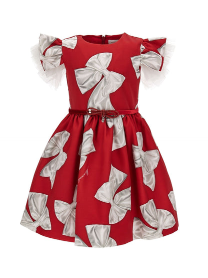 Mikado dress with maxi bows