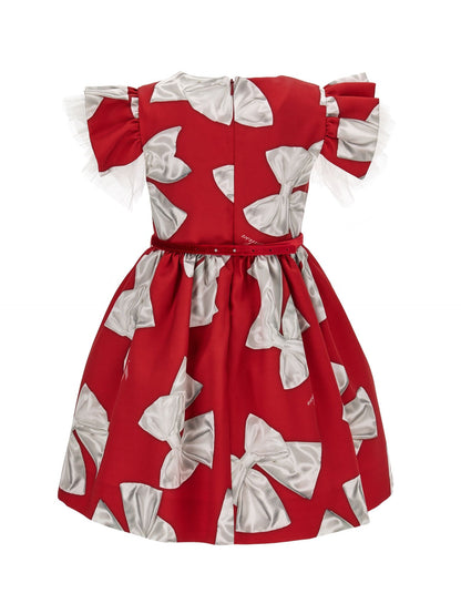 Mikado dress with maxi bows