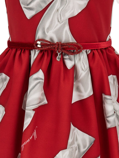 Mikado dress with maxi bows