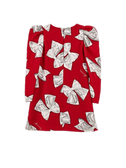Cady dress with maxi bows