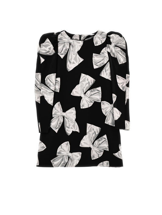 Cady dress with maxi bows