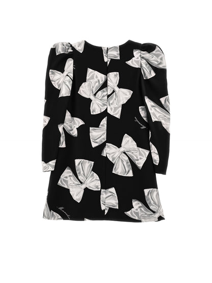 Cady dress with maxi bows