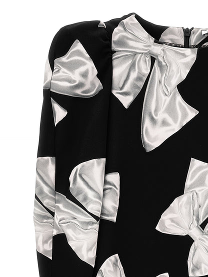 Cady dress with maxi bows