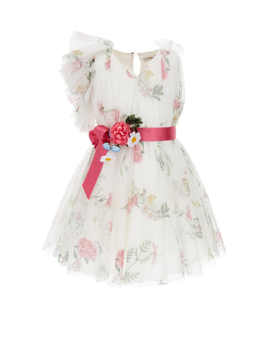 One-Shoulder-Kleid aus Tüll