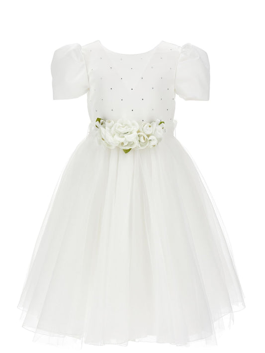Duchesse Kleid aus Satin und Glitzertüll