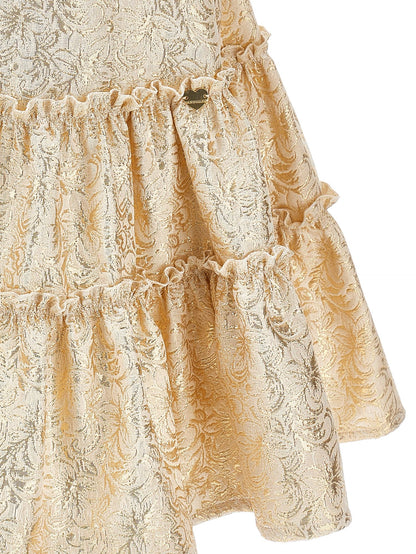 Kleid aus Lurex-Brokat