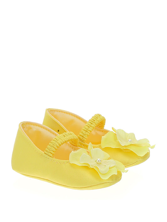 Baby girl shoes in mikado