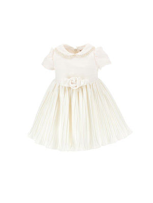 Velvet dress with lurex tulle