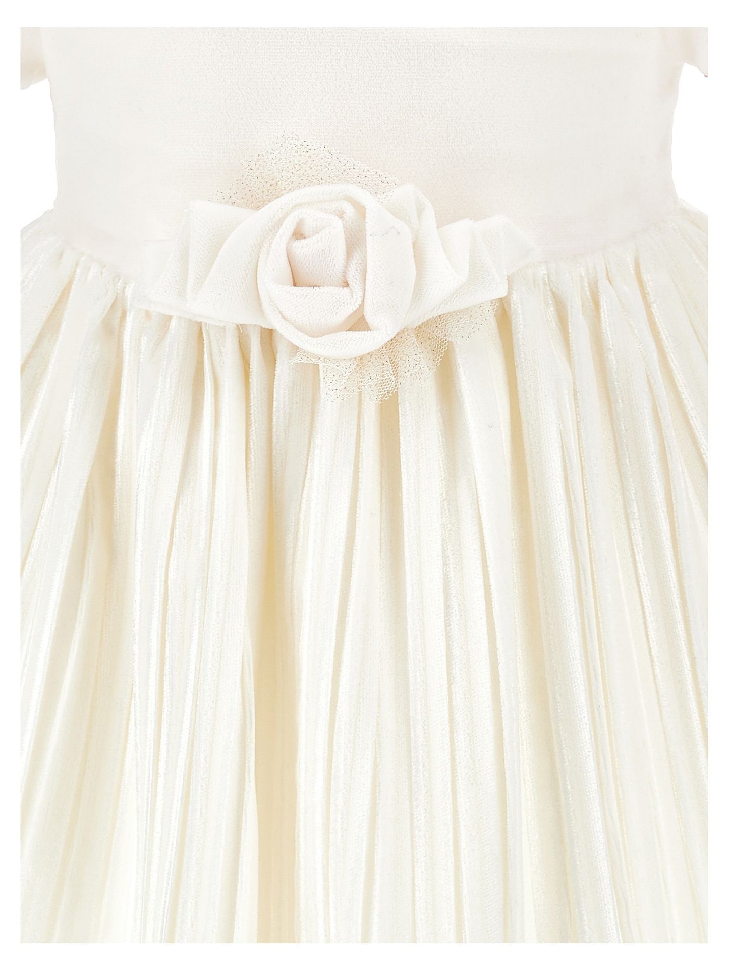 Velvet dress with lurex tulle