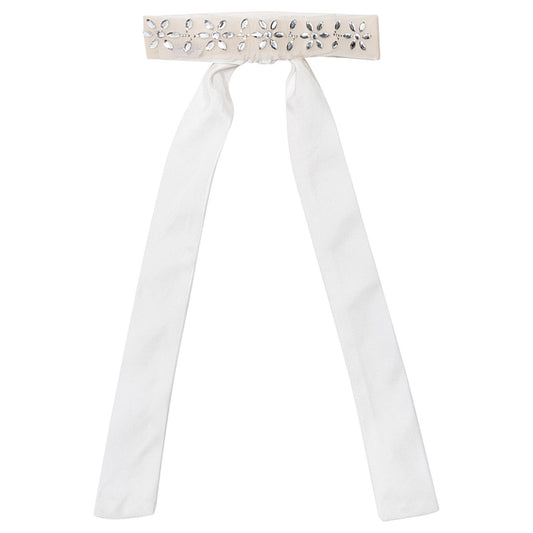 Collarino strass e fiocco