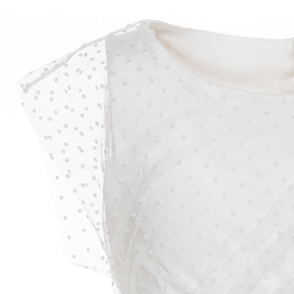 Polka dot tulle dress