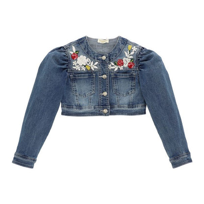 Embroidered denim jacket