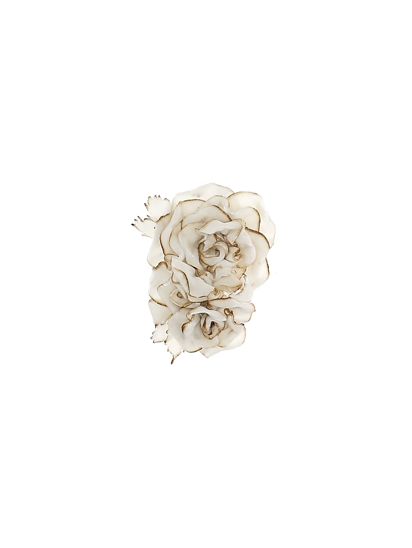 Velvet floral brooch