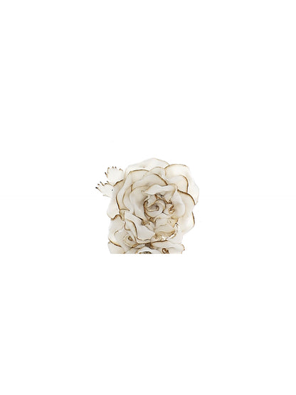 Velvet floral brooch