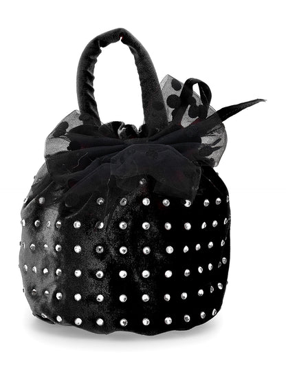 Velvet handbag