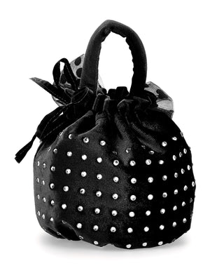 Velvet handbag