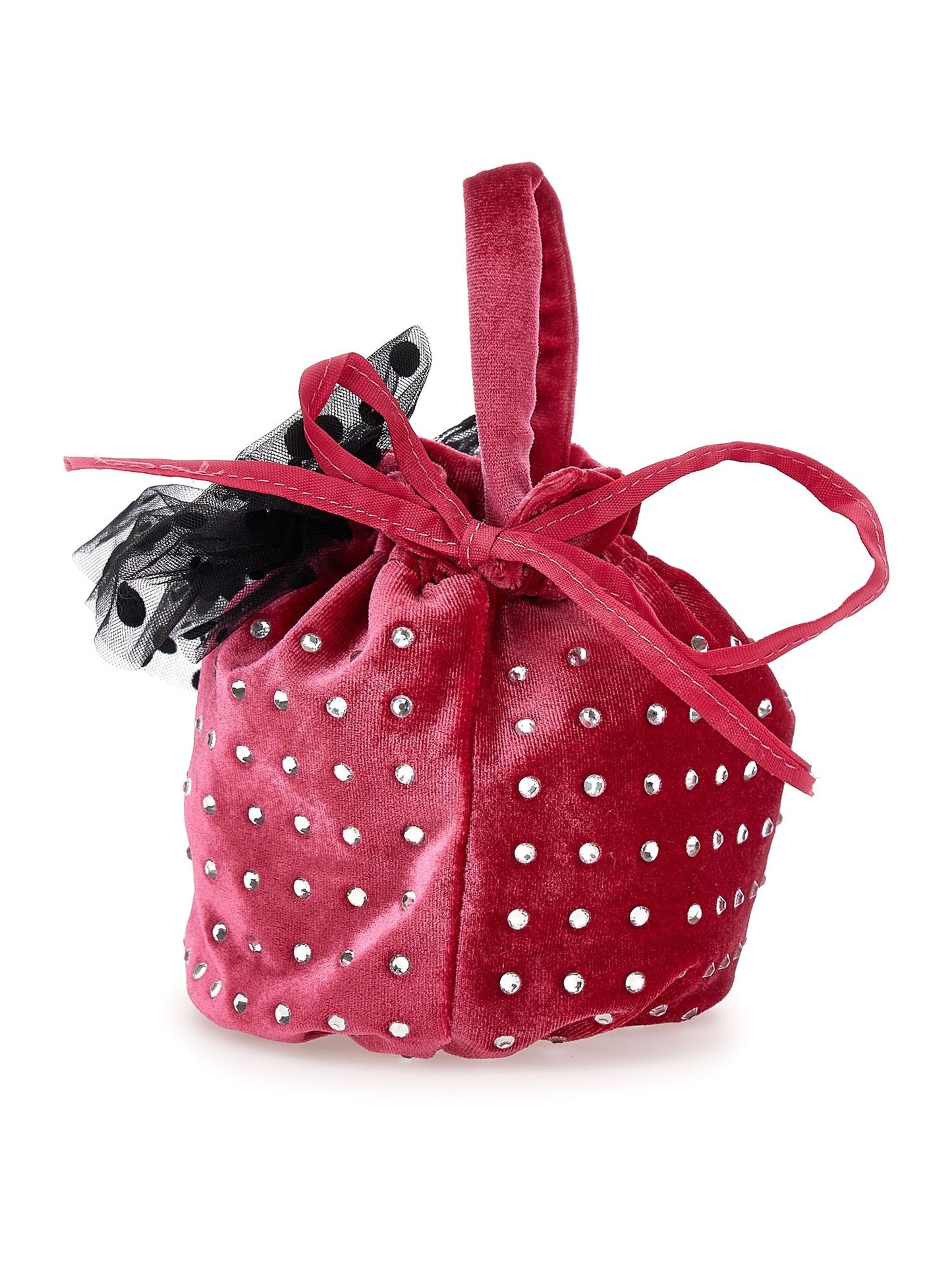 Velvet handbag