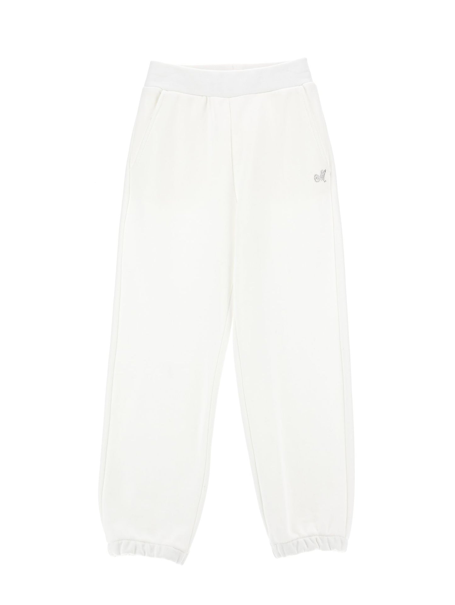 Jogger felpa e tulle