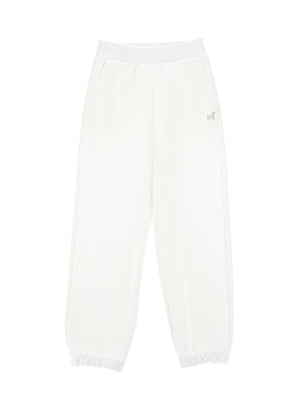 Jogger felpa e tulle