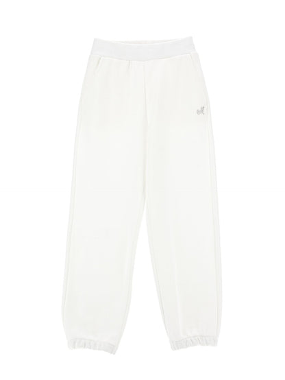 Jogger felpa e tulle
