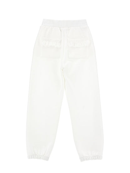 Jogger felpa e tulle