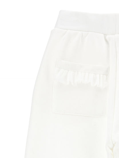 Jogger felpa e tulle