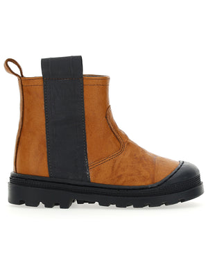 Men's ankle boot in aged leather