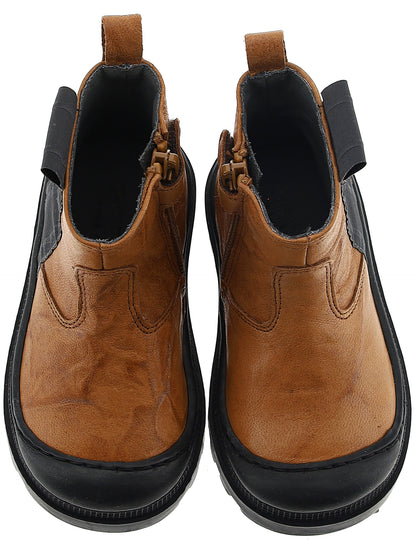 Men's ankle boot in aged leather