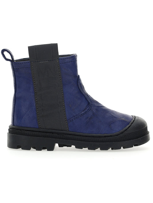 Men's ankle boot in aged leather