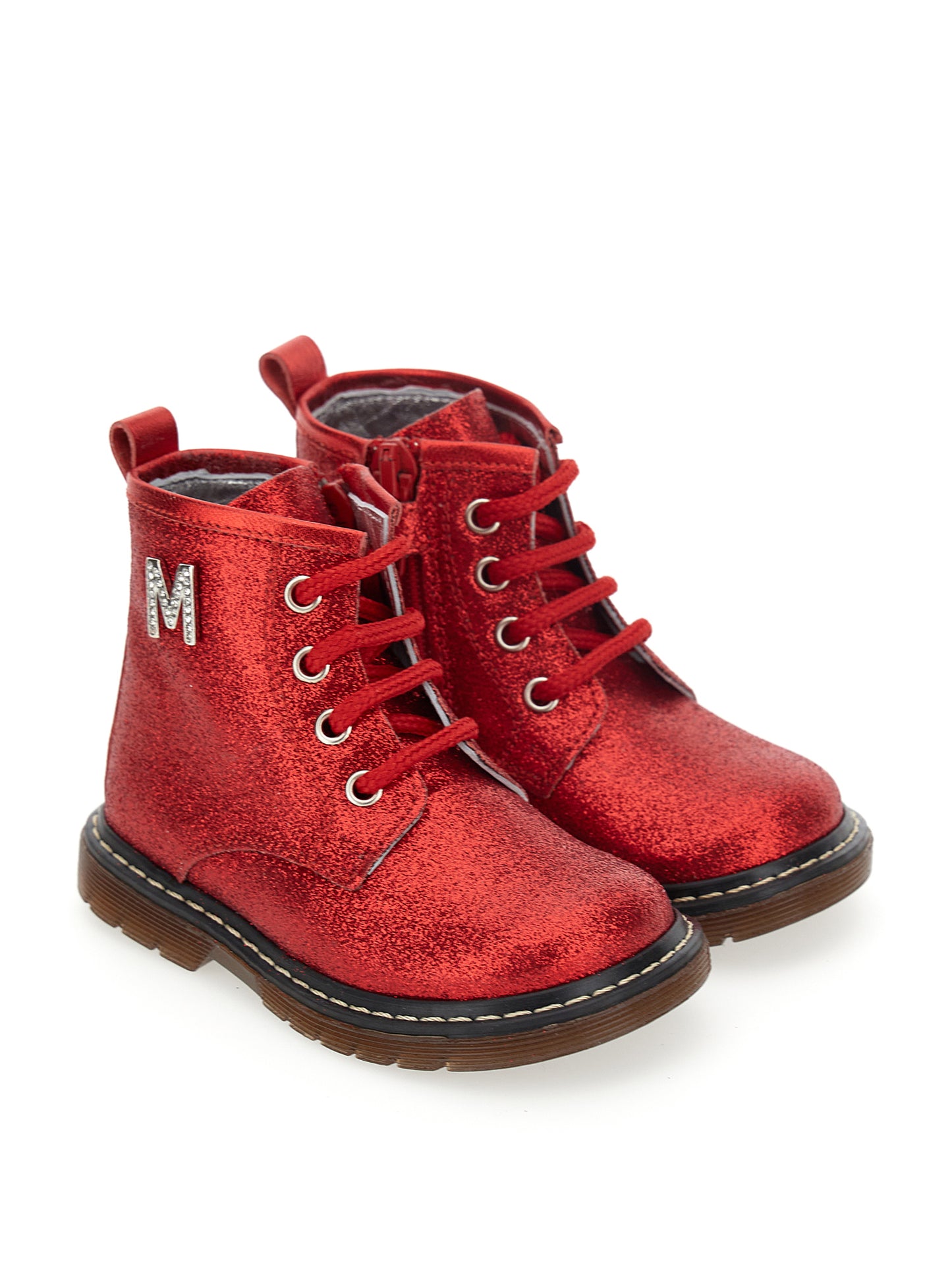 Lace-up glitter amphibians