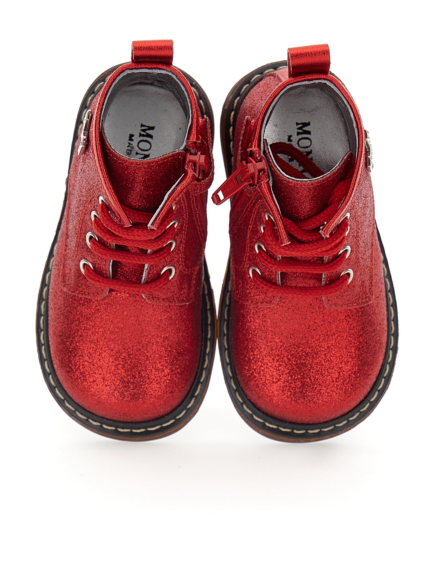 Lace-up glitter amphibians