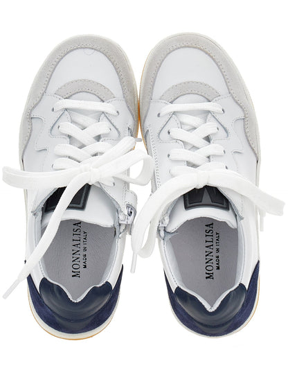 Leather boy sneakers