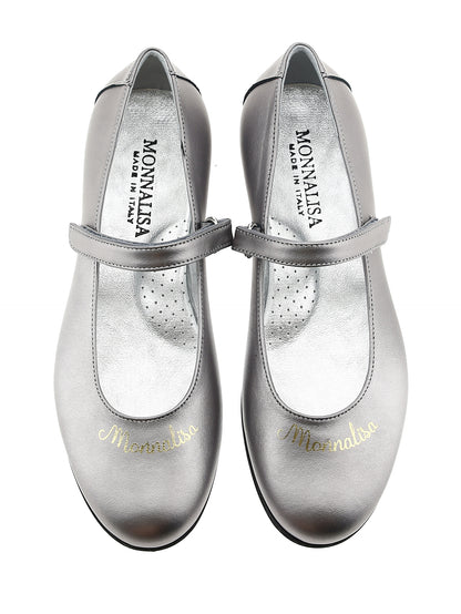 Logoed nappa ballerinas
