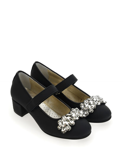 Tassel ballerinas with rhinestones