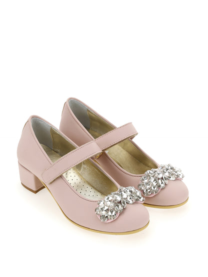 Ballerine nappa con strass