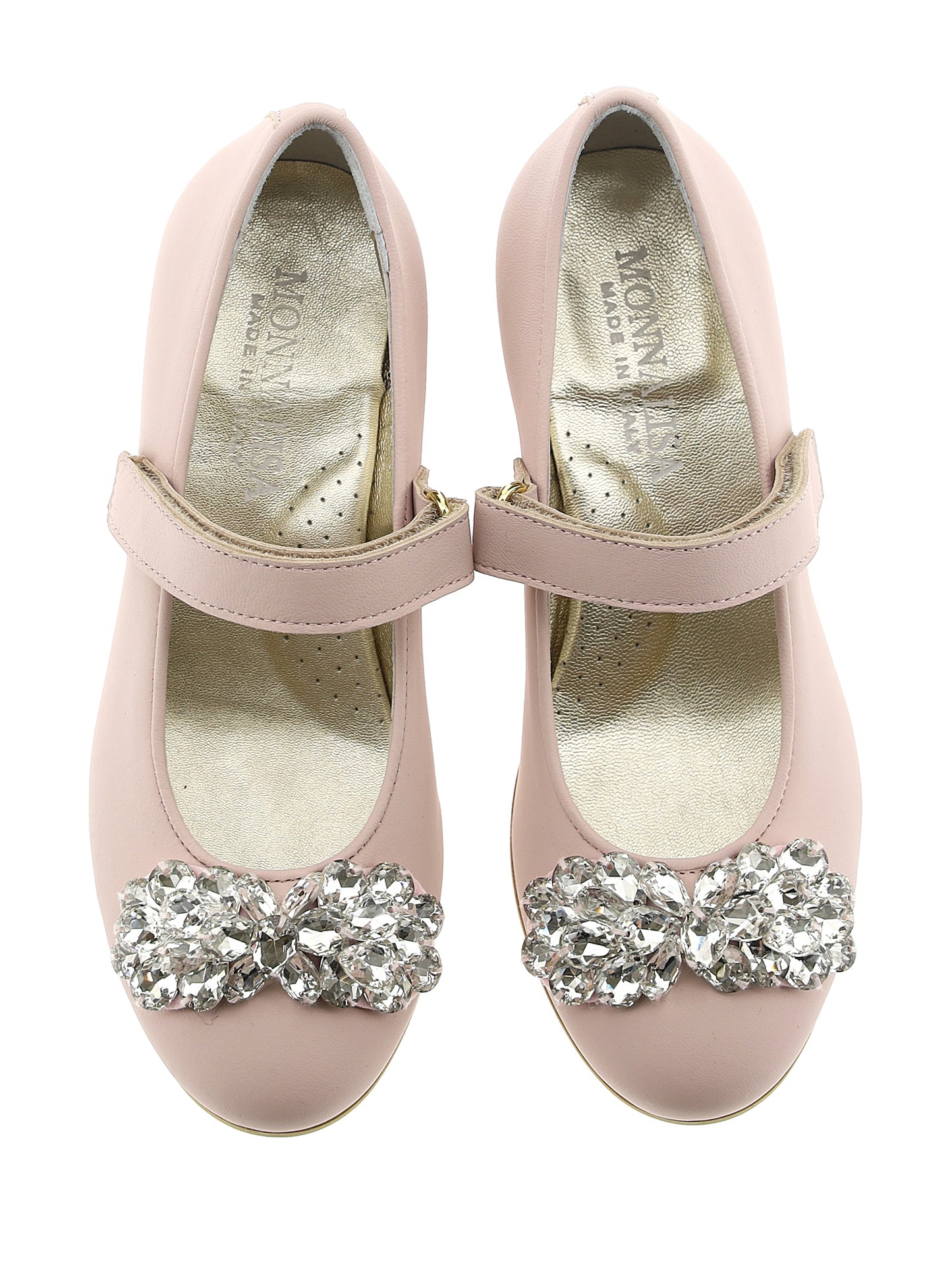 Ballerine nappa con strass