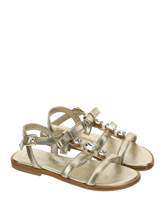 Jewel sandals with maxi bezels