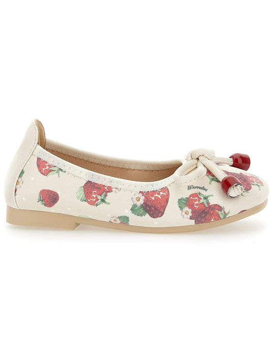 Strawberry print ballerinas