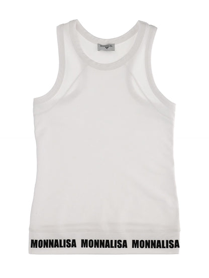 Athleisure jersey tank top