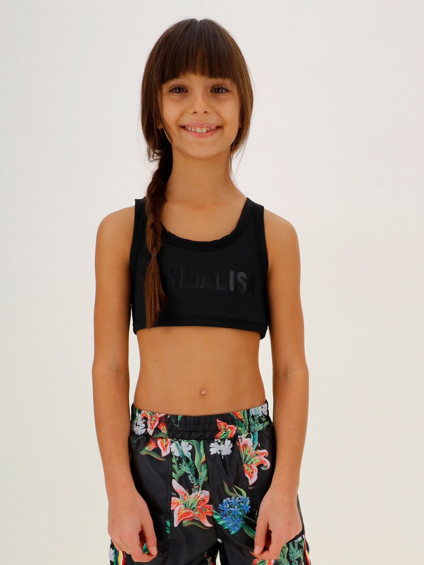 Lightweight technical jersey bra top