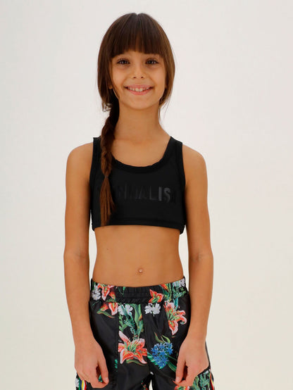 Lightweight technical jersey bra top