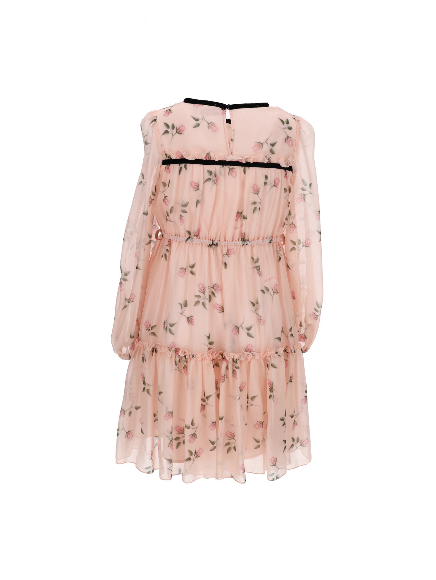 Abito georgette con nastrini