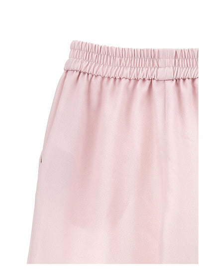 Magnolia print palazzo trousers
