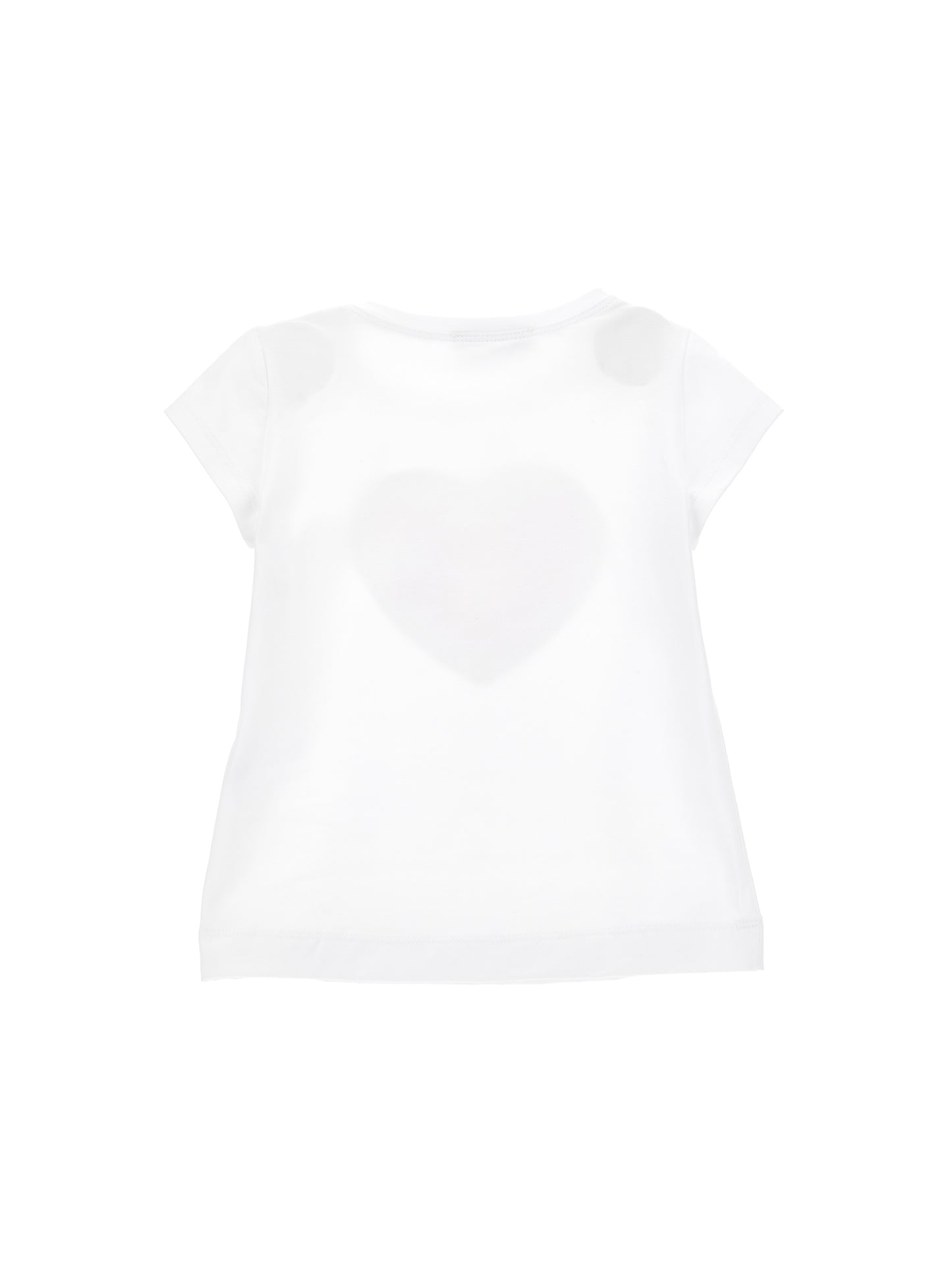 Sequined heart jersey T-shirt